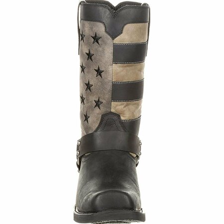 Durango Black Faded Flag Harness Boot, BLACK CHARCOAL GREY, M, Size 8.5 DDB0141
